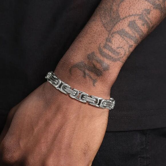 Stainless Byzantine Bracelet - Picture 1 of 5